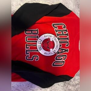 NBA Red and Black Chicago Bulls Hoodie